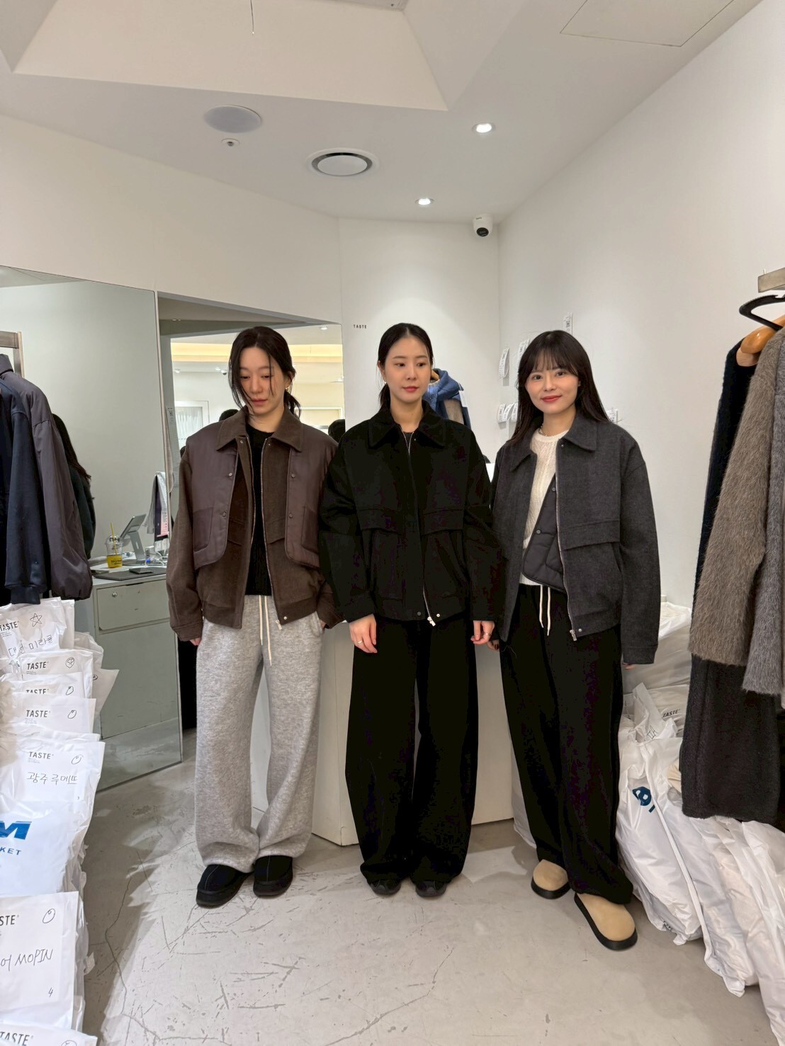 TT5257 兩件式夾棉背心反領羊毛外套