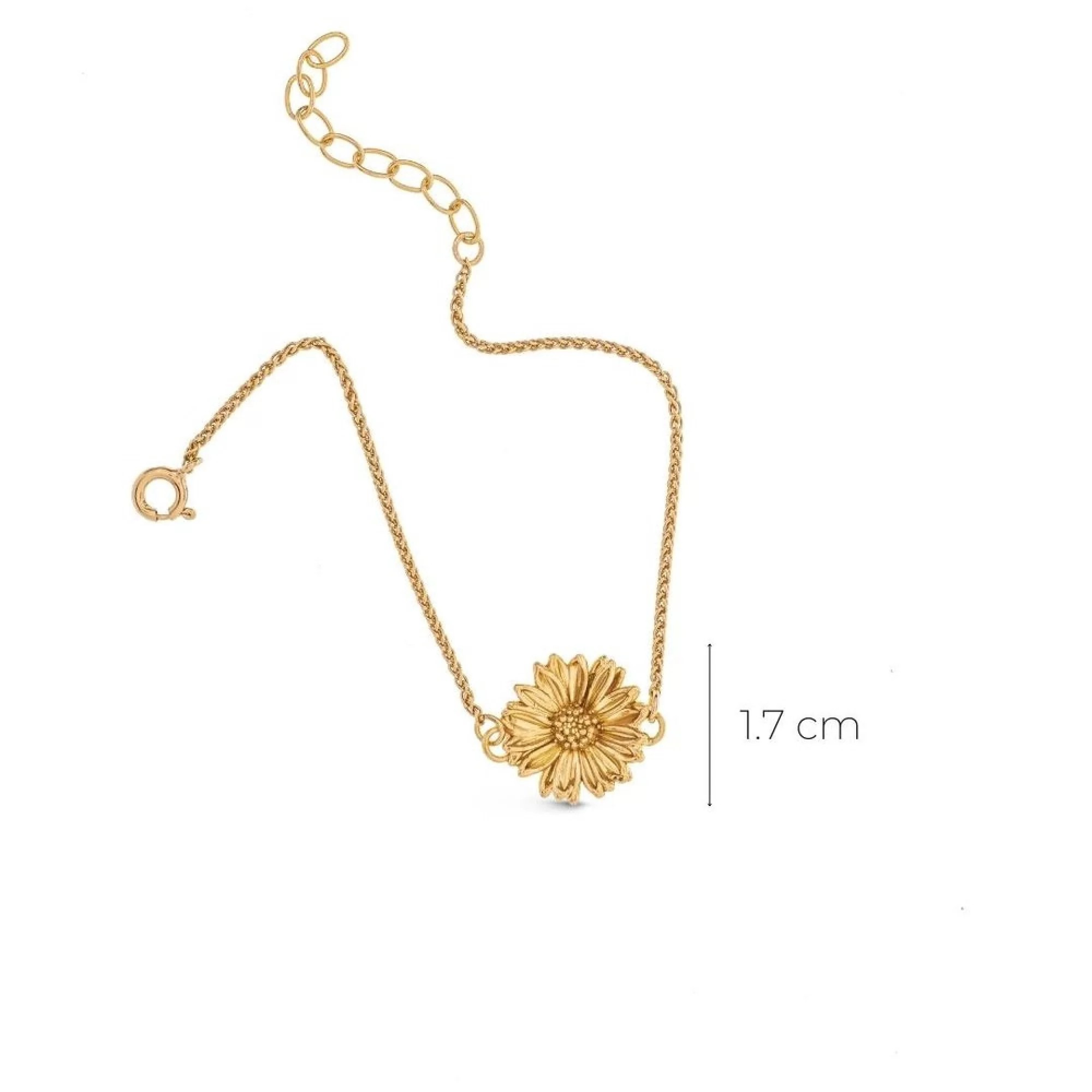 1TA0524-146 THALLO Daisy Field Daisy Bracelet 24K Gold Vermeil on Sterling Silver Pearl #s157a (A-SK-E)