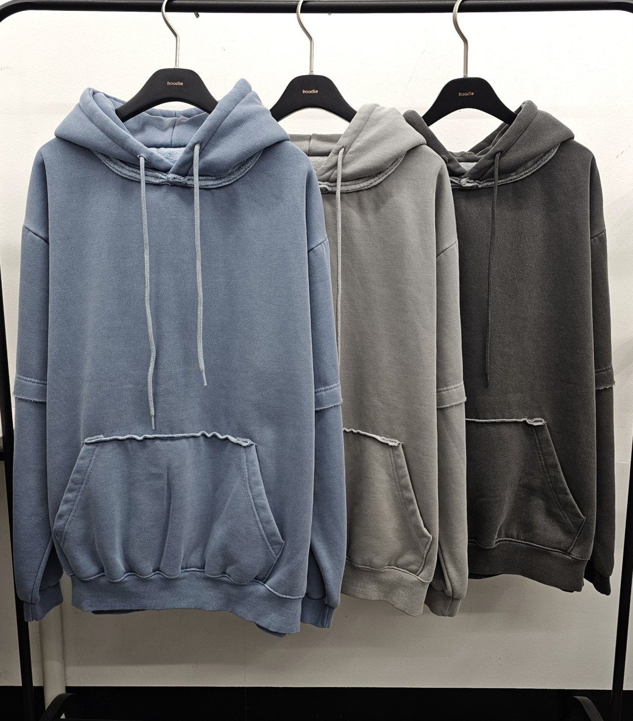 洗水淨色連帽衛衣 HD-052T