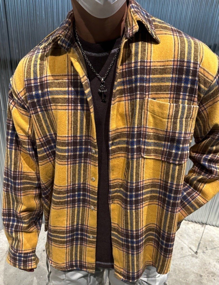 格仔長袖恤衫 HD-055S