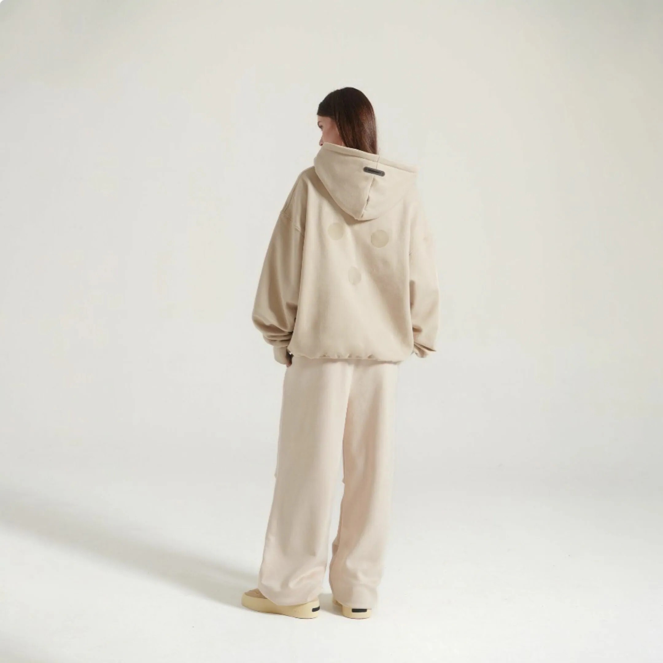 INNERSECT三生萬物背三點重磅米黃帽T-INN24FWTHD200