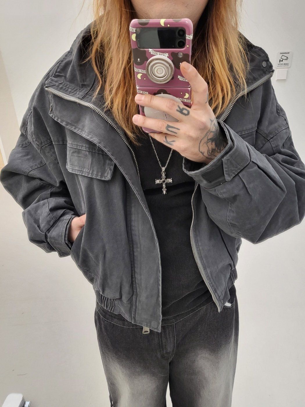 洗水淨色連帽拉鍊外套(毛底) GLAMOUR-134JK