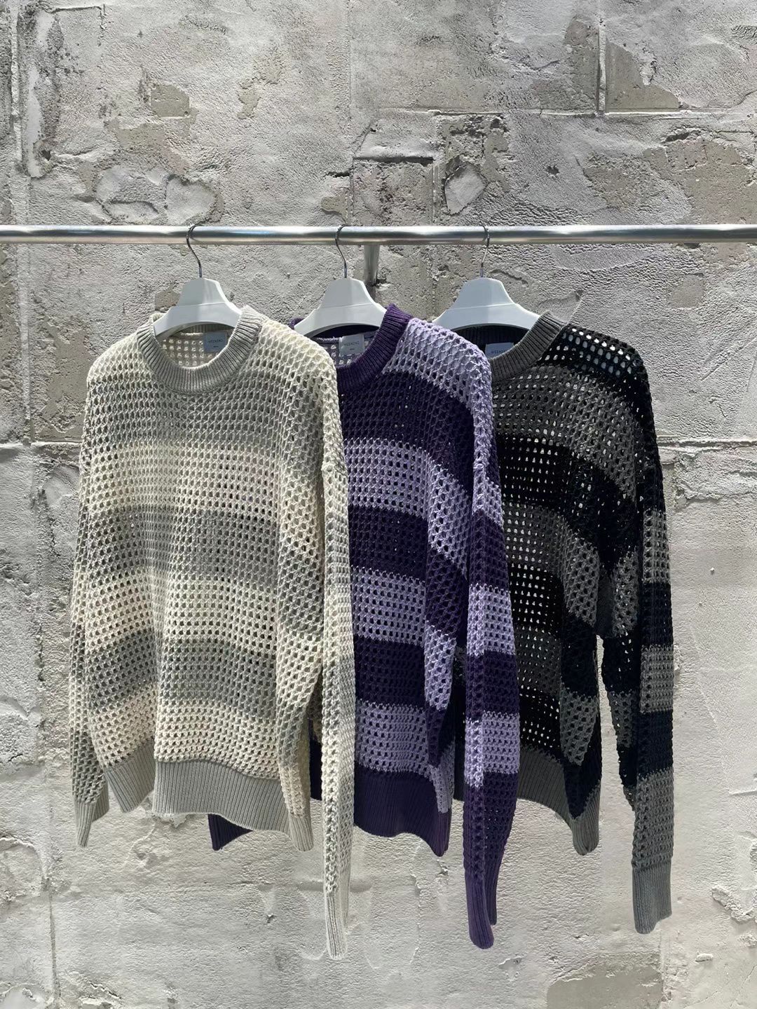 橫間網紋針織衫 WEEKEND-042T