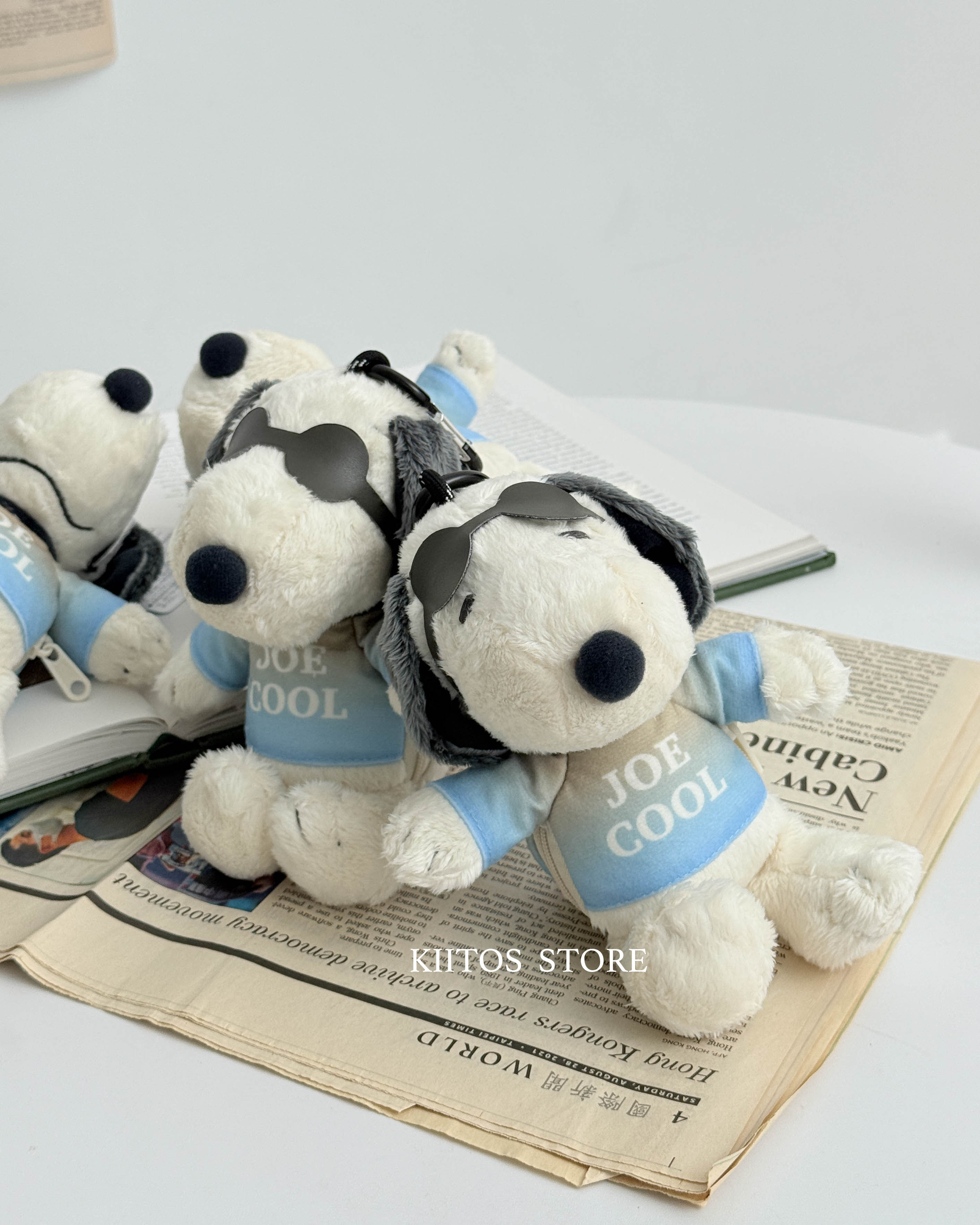 【現貨】SNOOPY 史努比 酷哥喬 漸變藍色系 絨毛玩偶 購物袋 吊飾