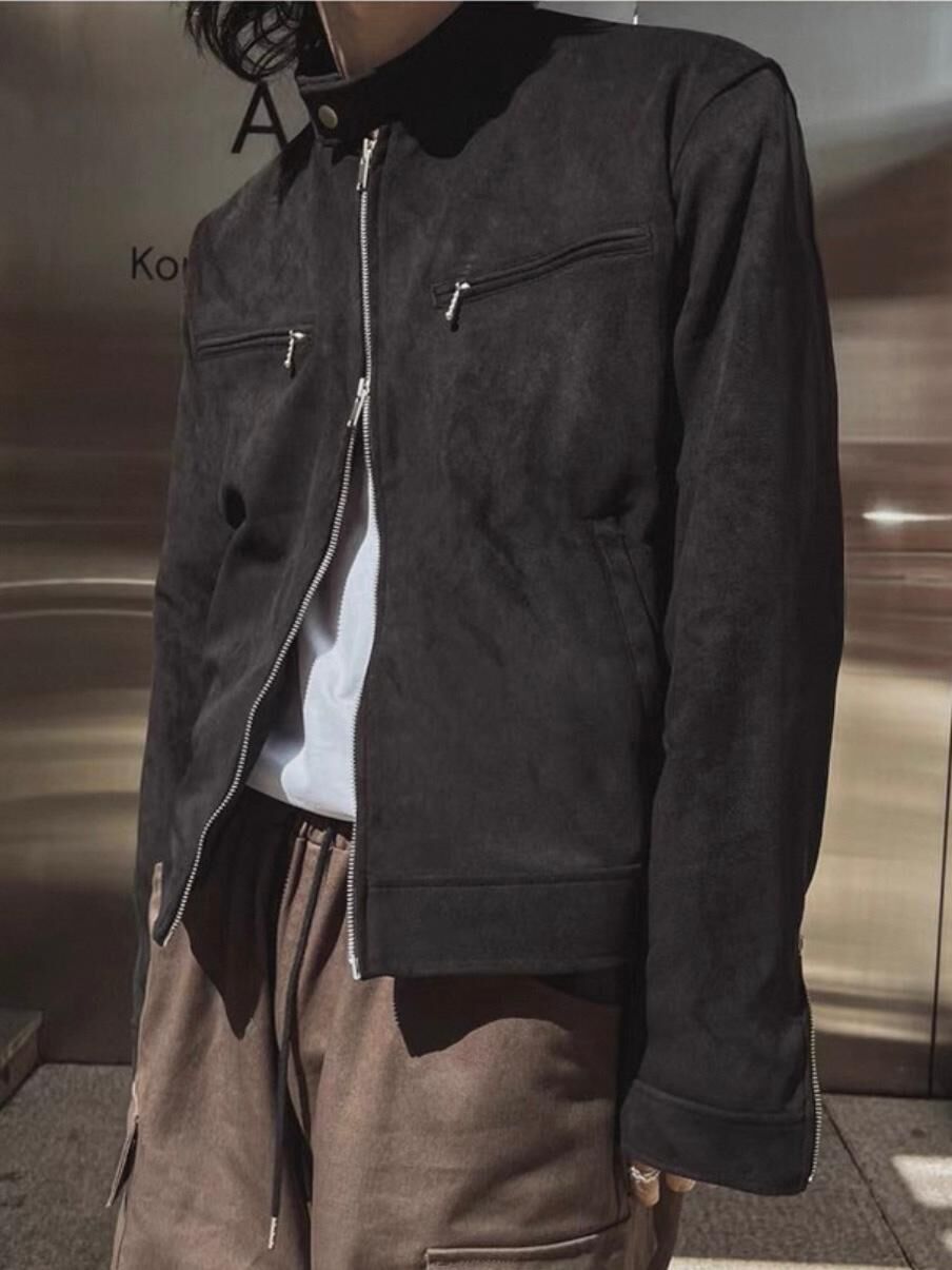 企領拉鍊猄面褸 JK2698