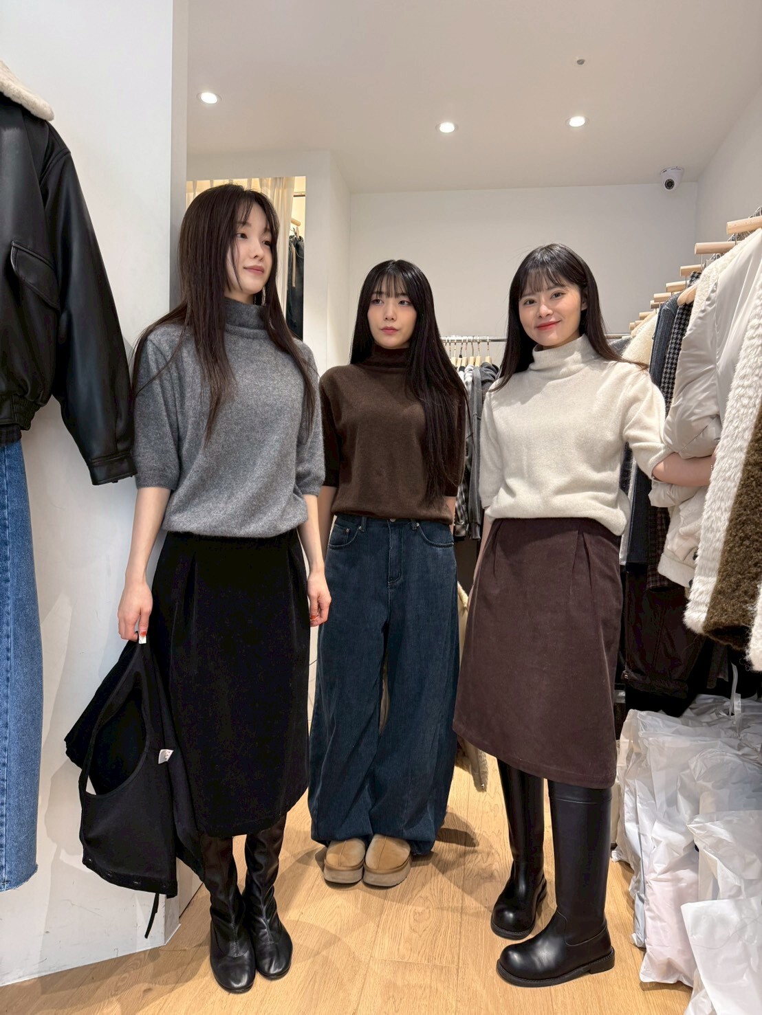 TF5226 浣熊毛針織立領上衣