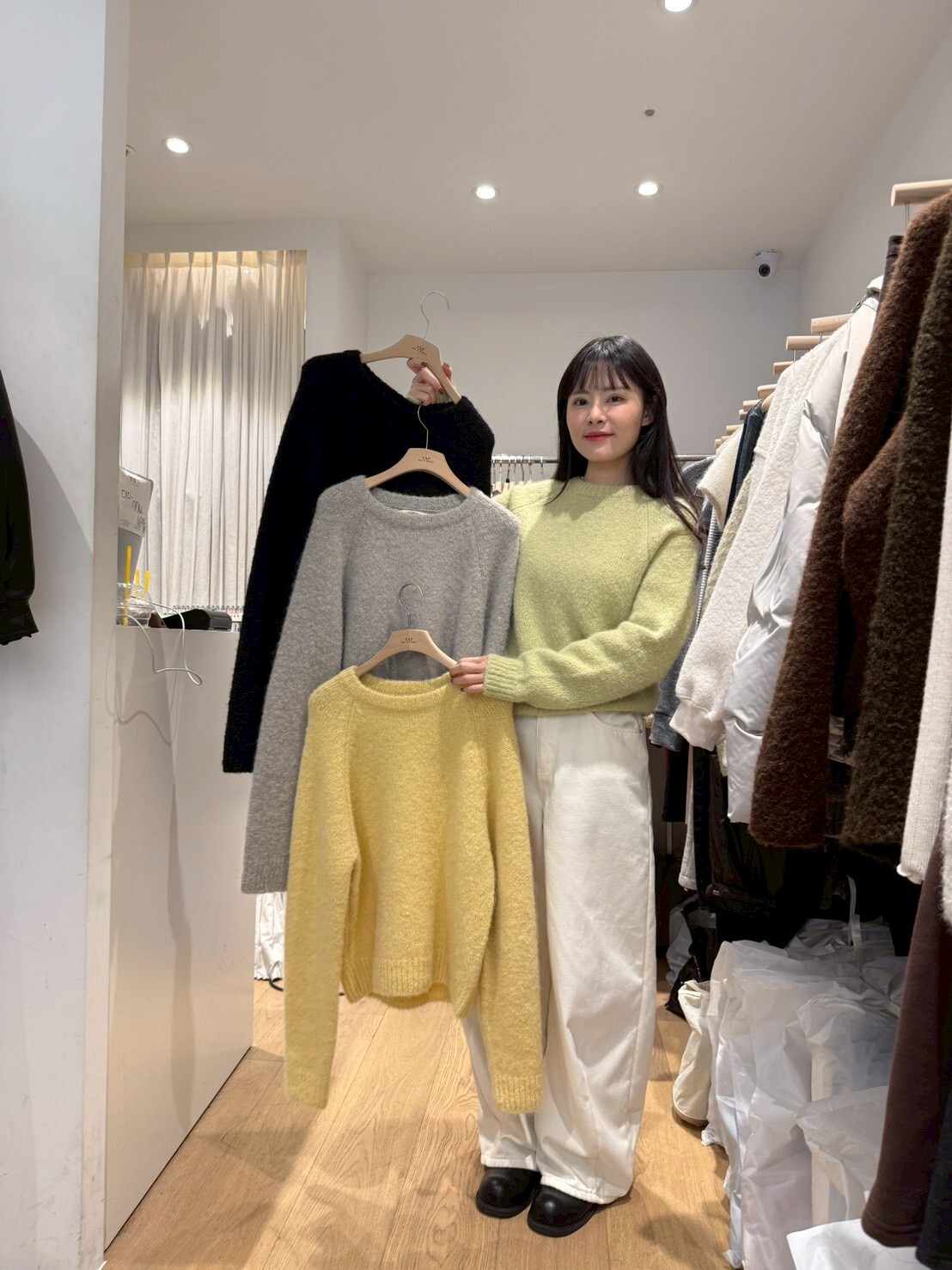 TF5205 圓領插肩厚毛衣