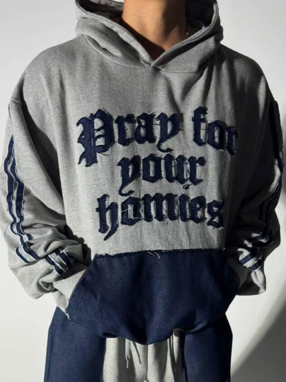 OverSize英文字連帽衛衣 HD-035T