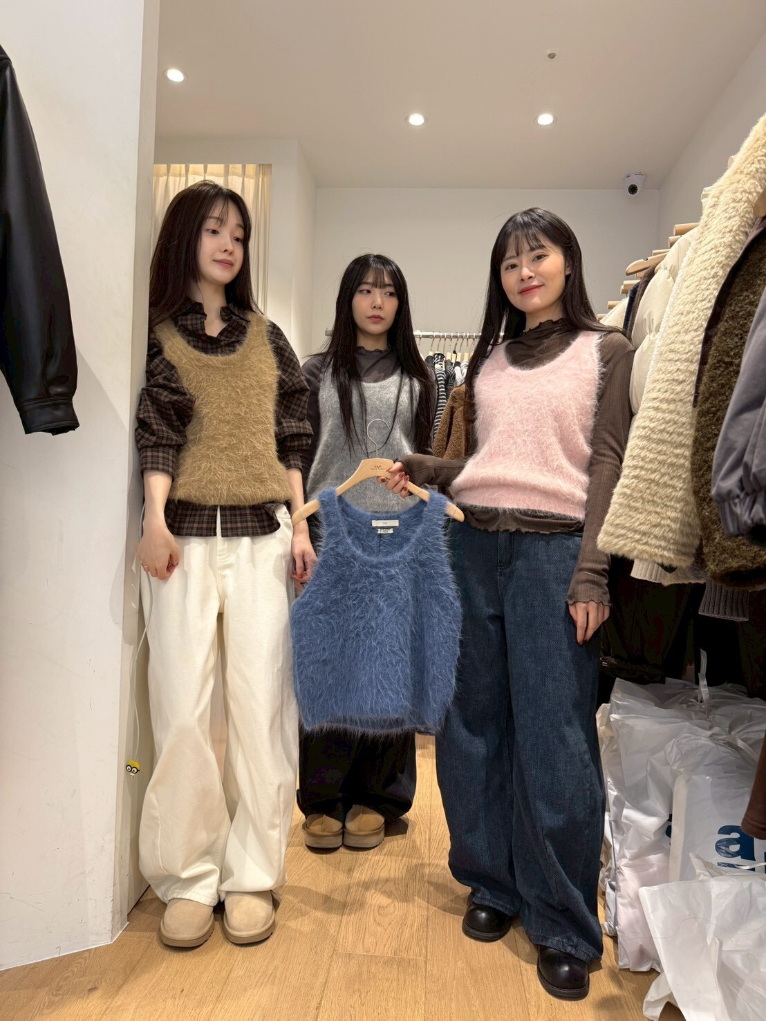 TF5211 毛絨感挖肩背心