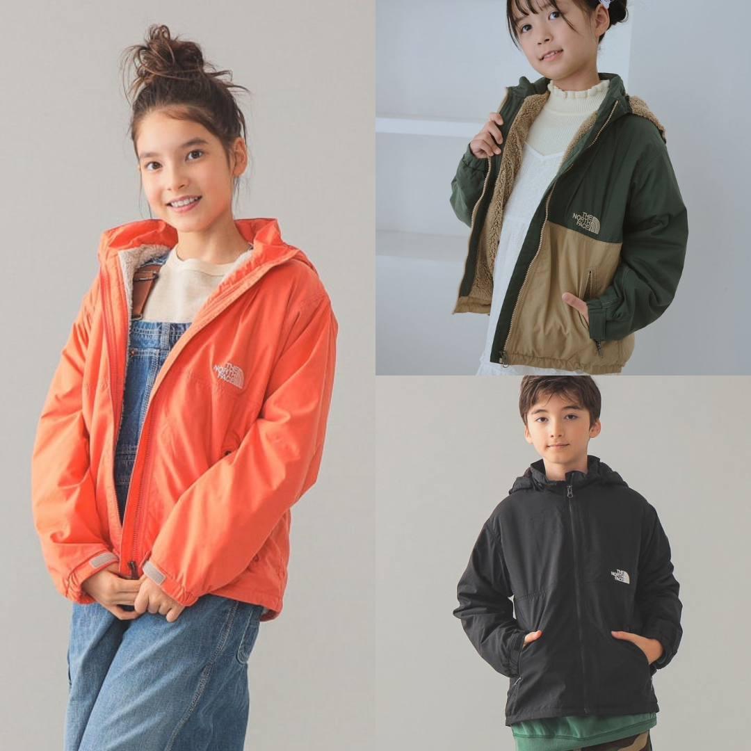 預購┃日本 TNF Compact Nomad Jacket Kids 大童款 防潑水 毛毛內裡 外套