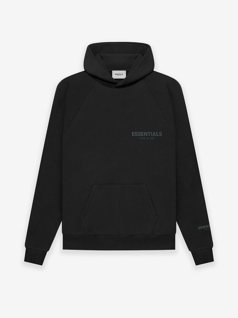 限量現貨  Fear Of God Essentials CORE Hoodie Black 3M反光