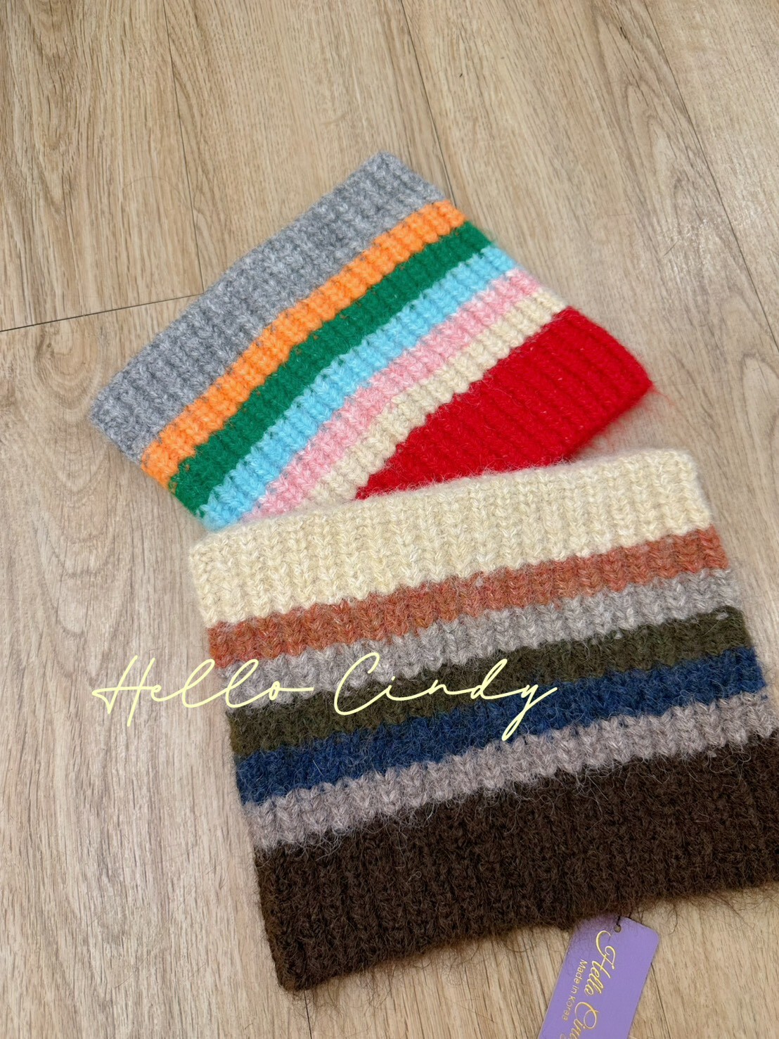 B11081 可可愛愛的彩色毛線帽