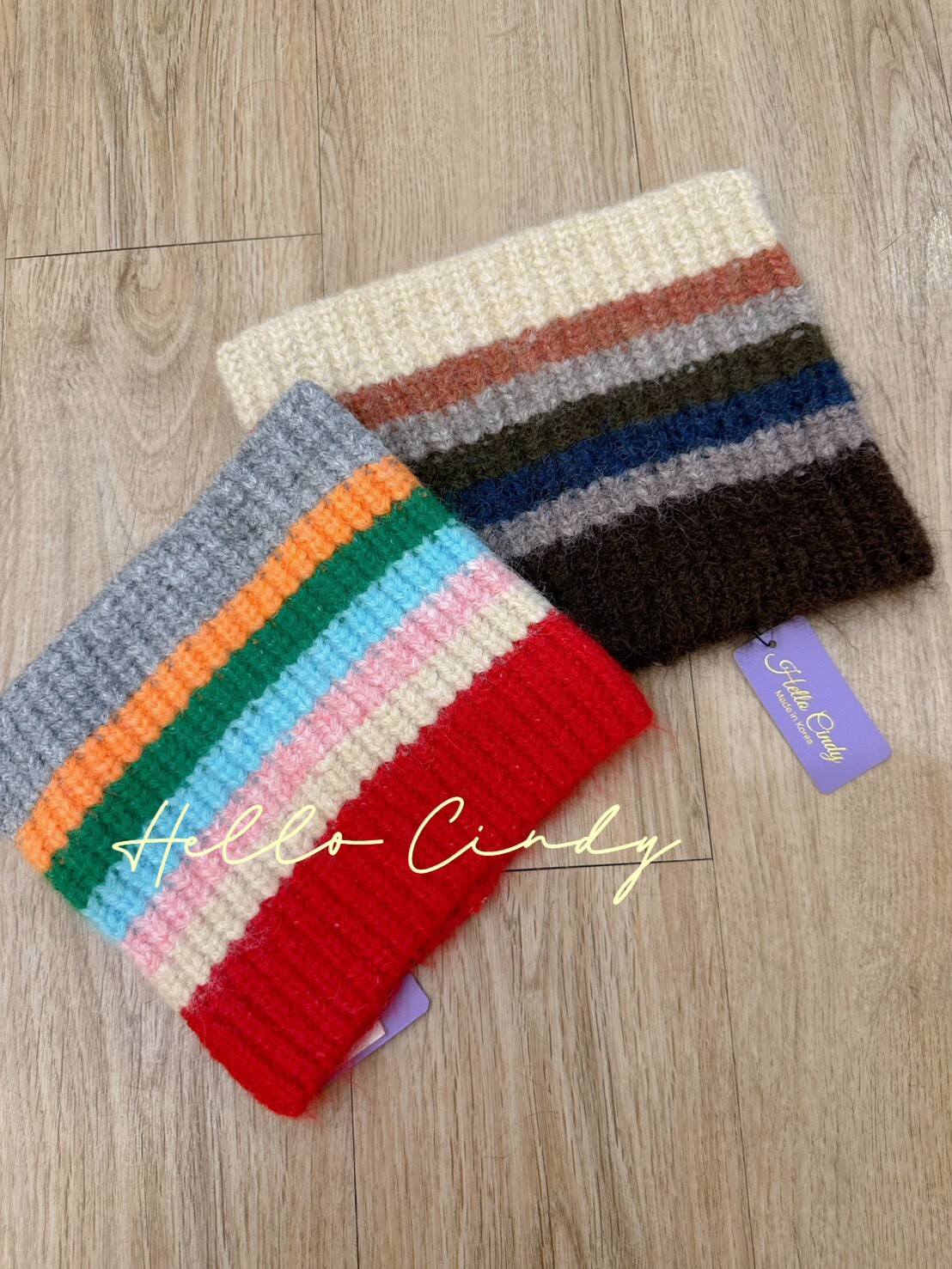 B11081 可可愛愛的彩色毛線帽