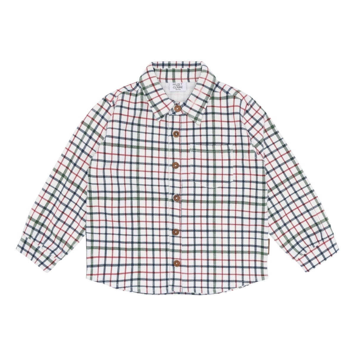 〖 Hust & Claire 〗紅藍綠格紋襯衫