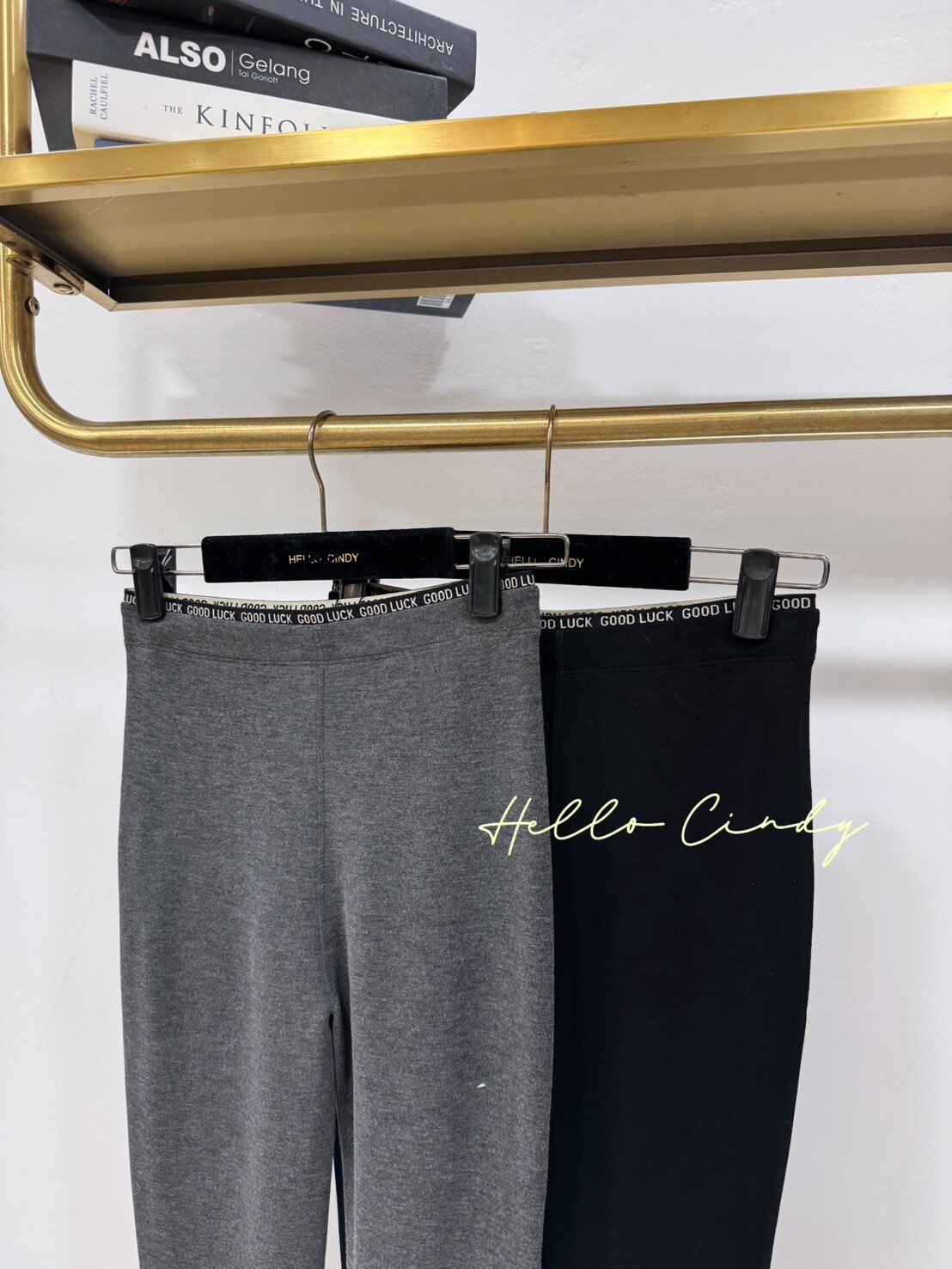 B11095 秋冬必買的超百搭內短絨太空棉質感內搭褲