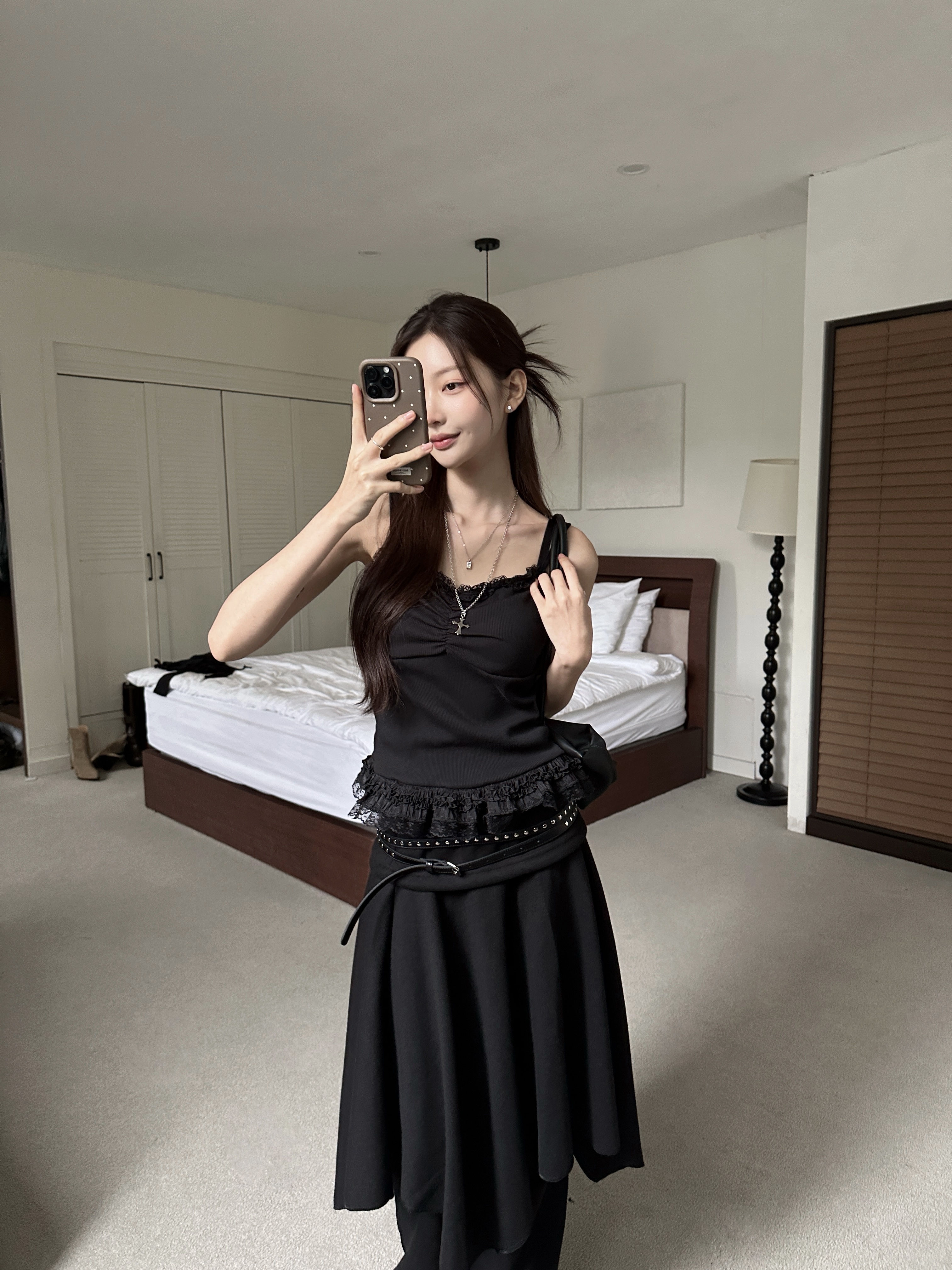 D27 時髦完成度++雙線卯釘皮帶