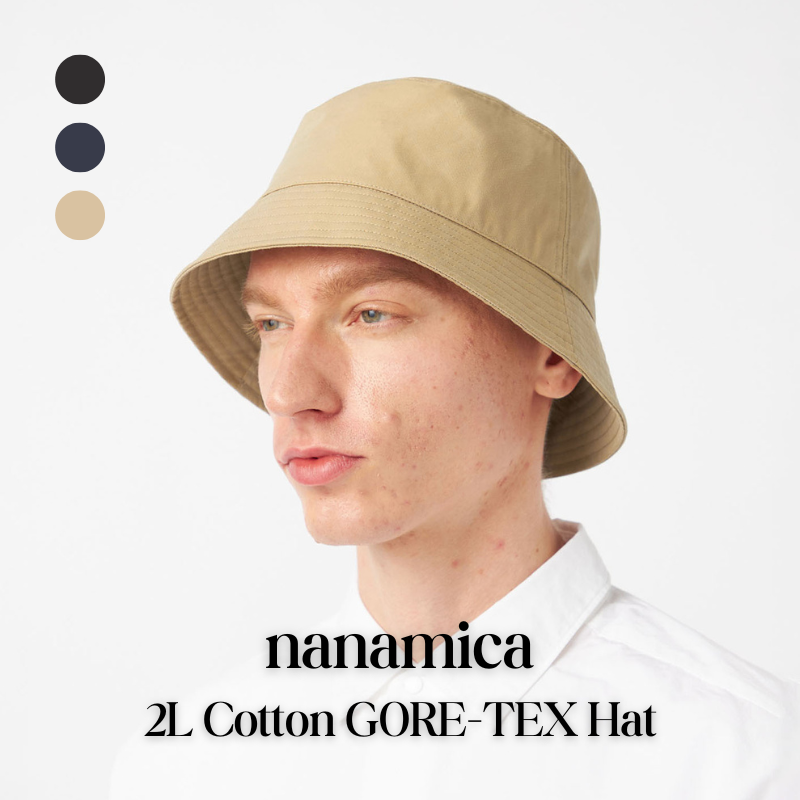 【代購】nanamica 2L Cotton GORE-TEX Hat 防水棉質圓頂帽 – 全氣候戶外款