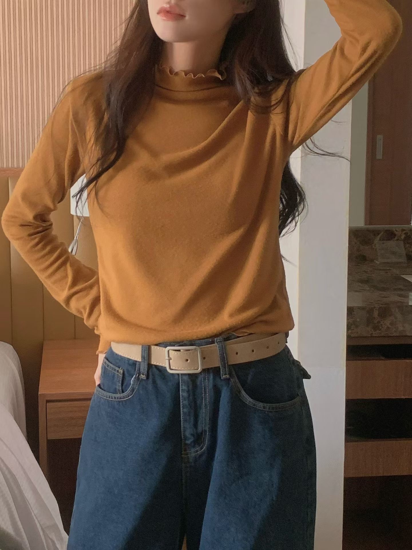 Wave polar fleece long tee