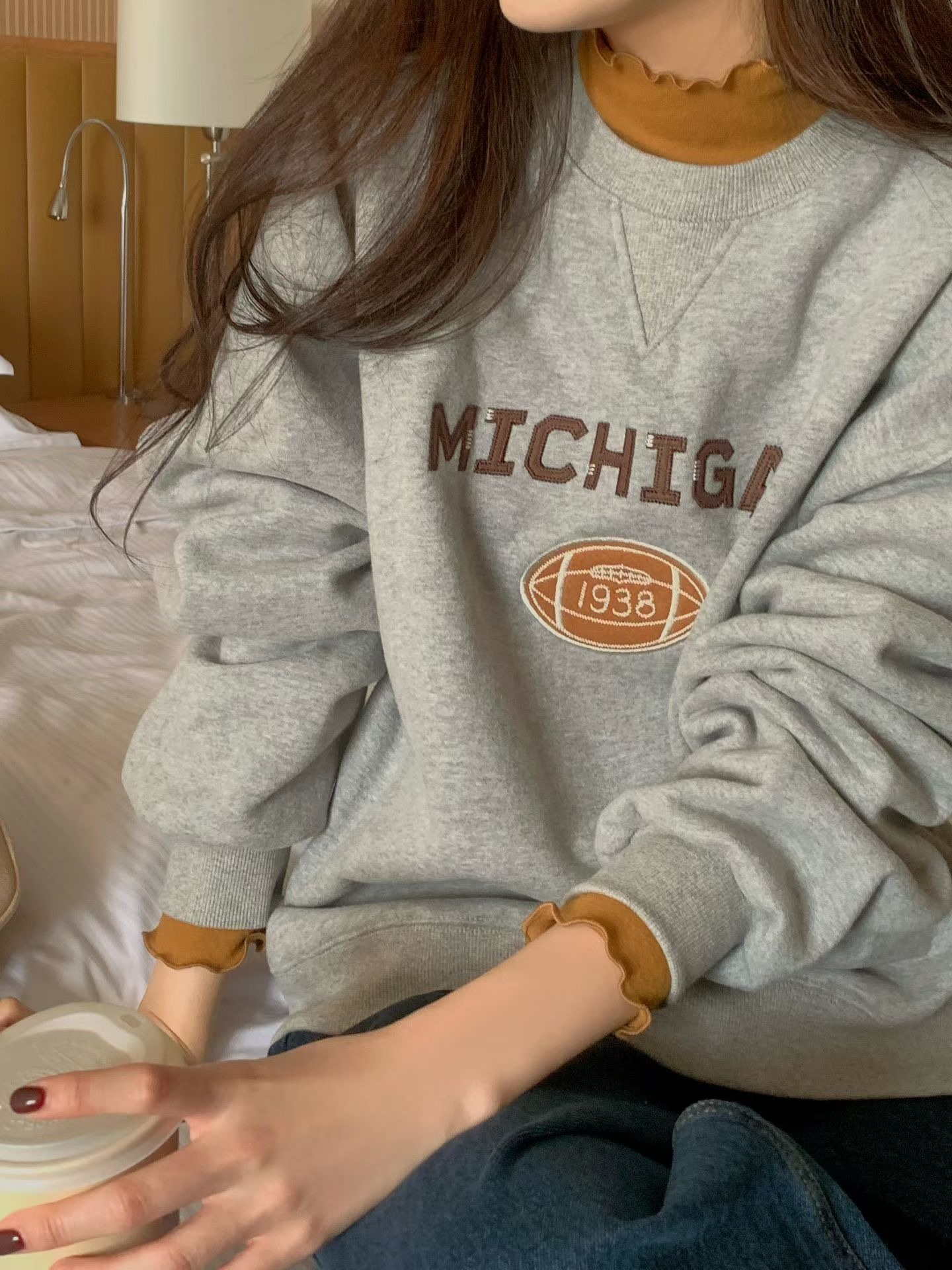 Rugby fleece sweatshirt