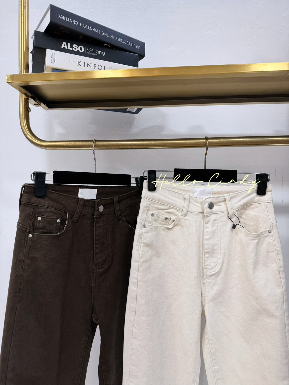 B11110 超彈性秋冬大地色系直筒褲