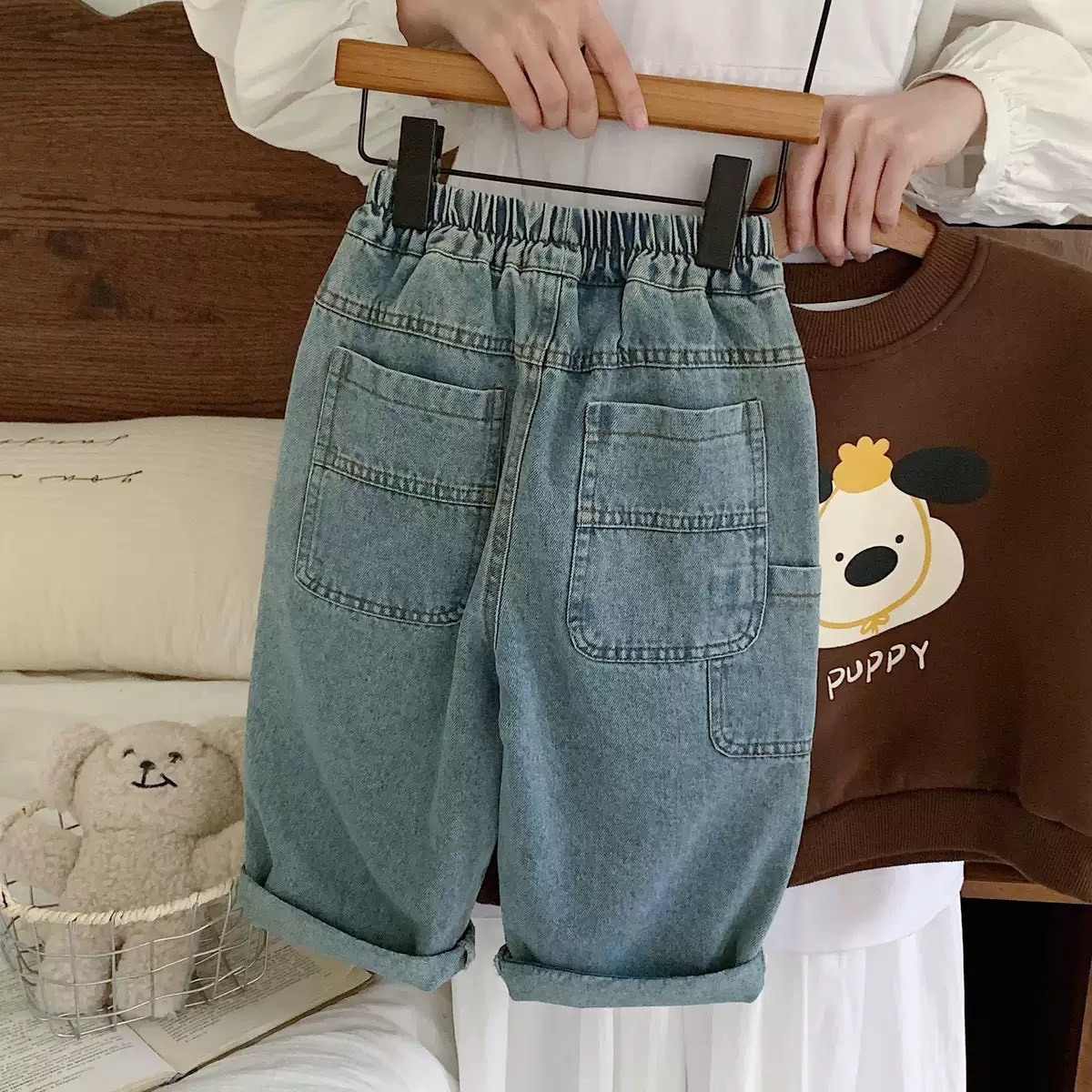 復古做舊牛仔褲