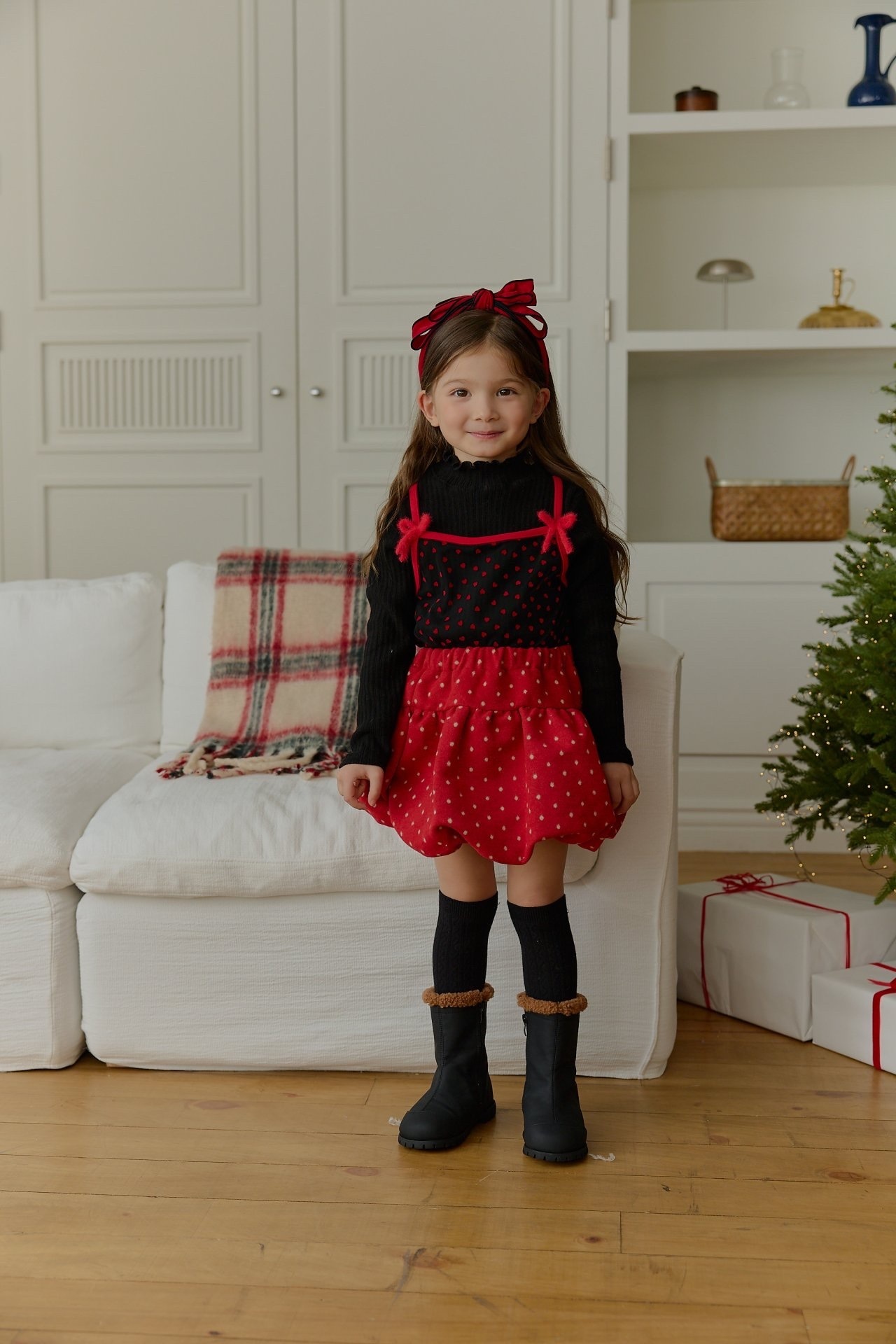 Sera Heart Layered Turtleneck Tee