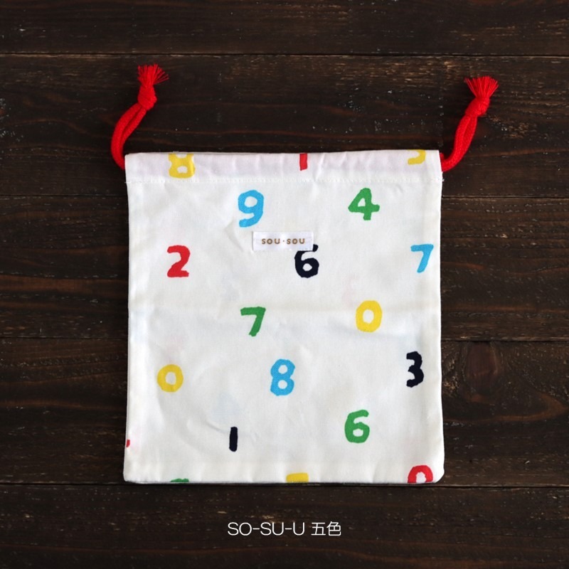 日本SOUSOU印花 純棉 迷你束口袋