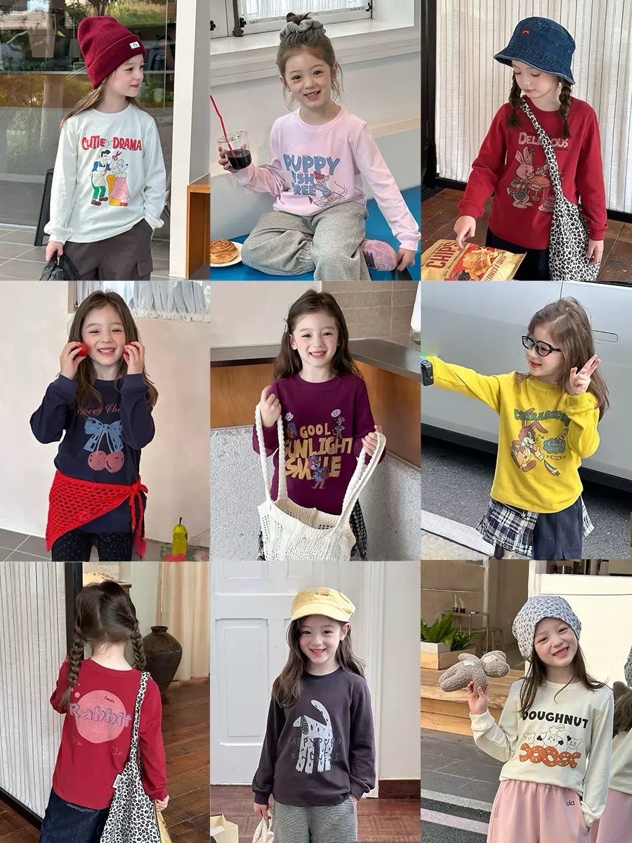 休閒印花長袖T恤