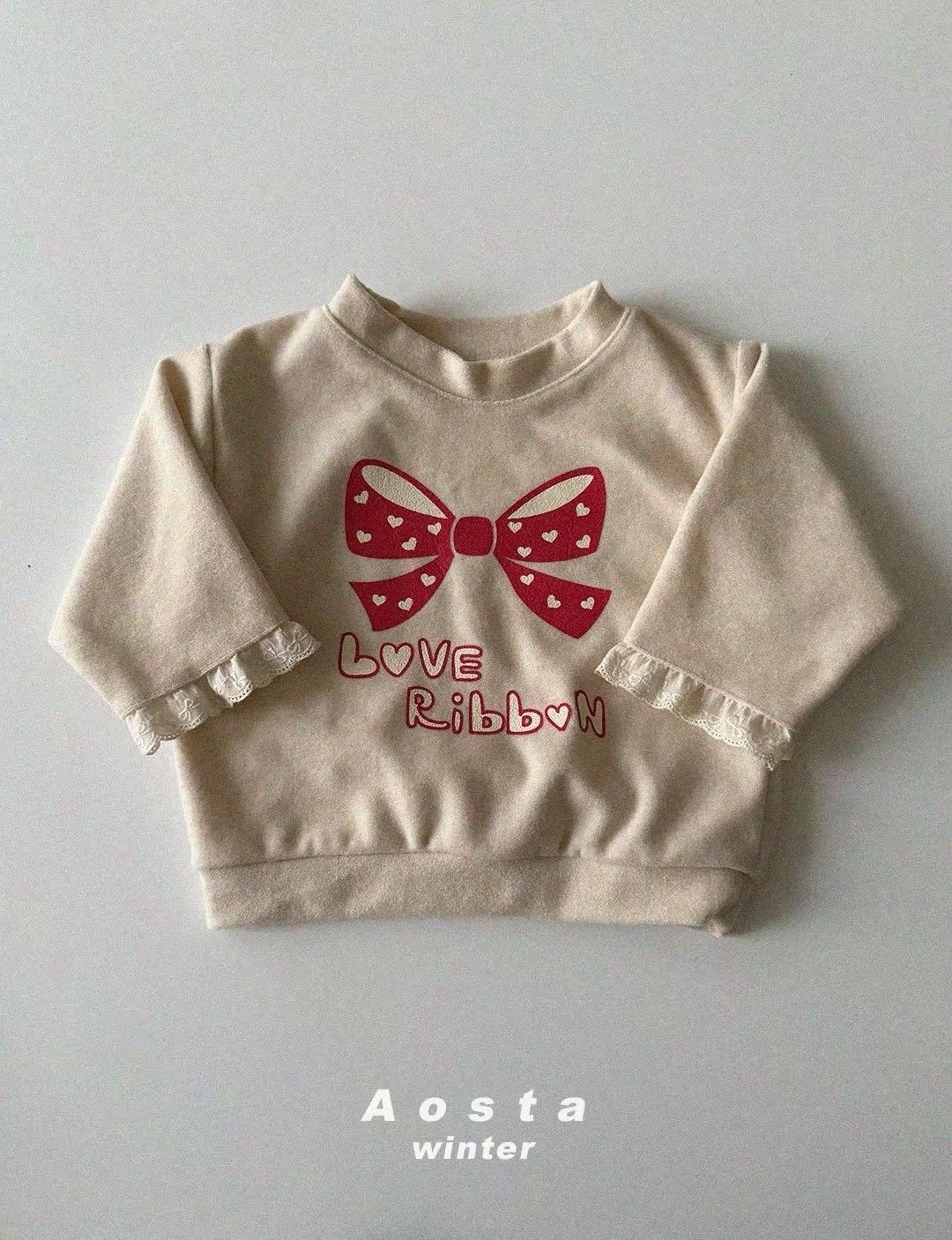 Aosta Love Ribbon Sweatshirt