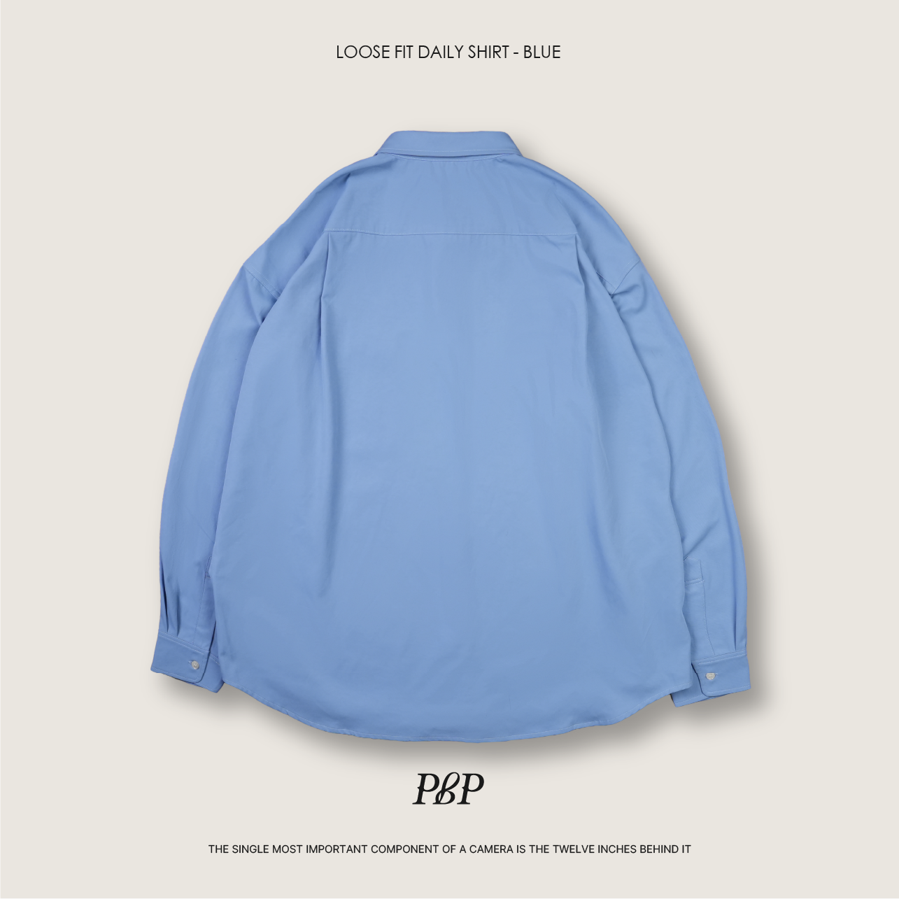 P.B.P - LOOSE FIT DAILY SHIRT  - BLUE