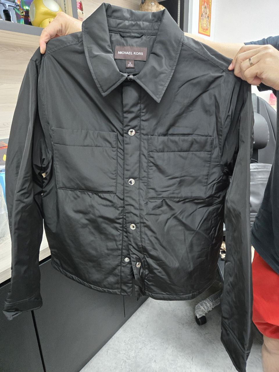 [S] MICHAEL KORS BLACK SPRING 25 JACKET, CS5208L67F-BLACK (SMK1324)