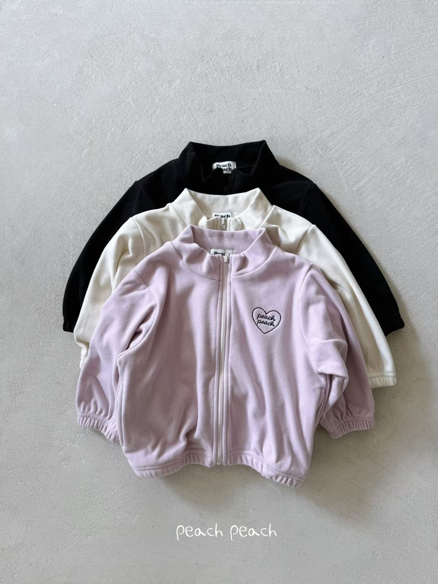 Peach Peach Fleece Zip-up