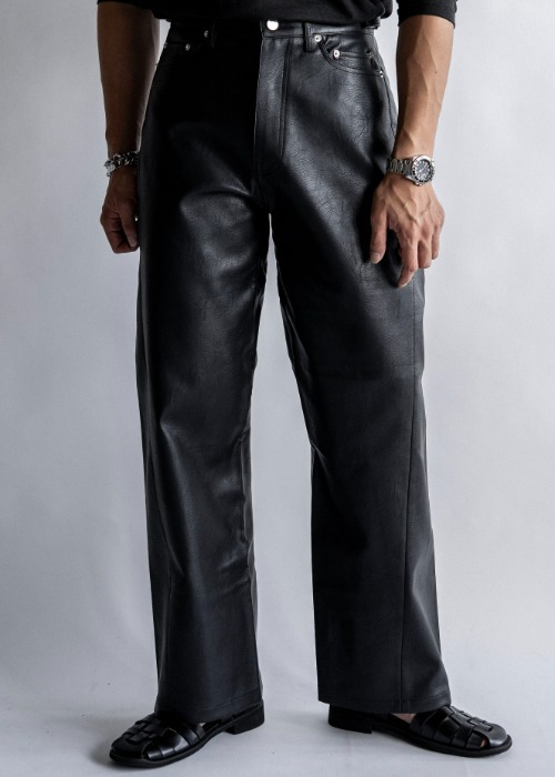 Lake Rivet 皮革長褲