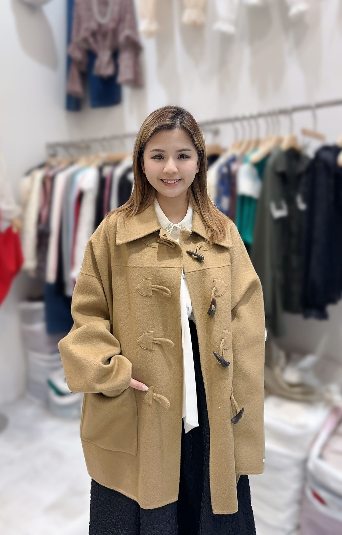 SC10  羊毛90% 人造絲10% 胸 57 長31 $1099