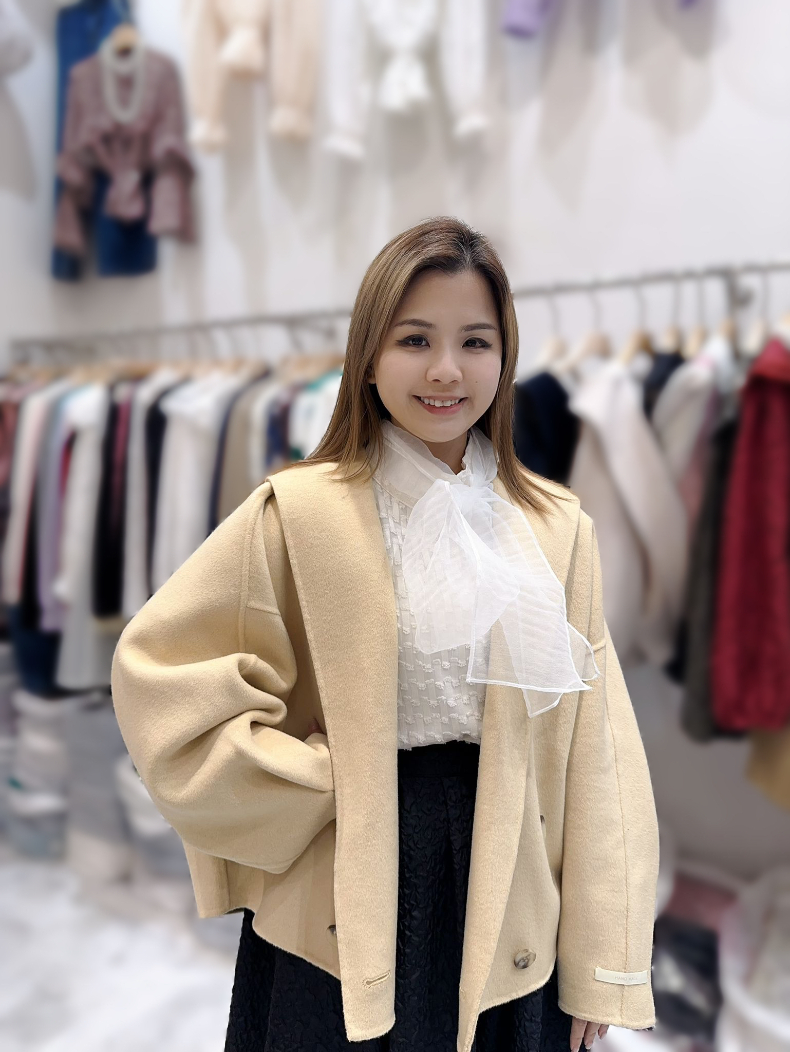 SC12  Cashmere 90% 羊毛10% 胸54 前長 20 後長27  $1299