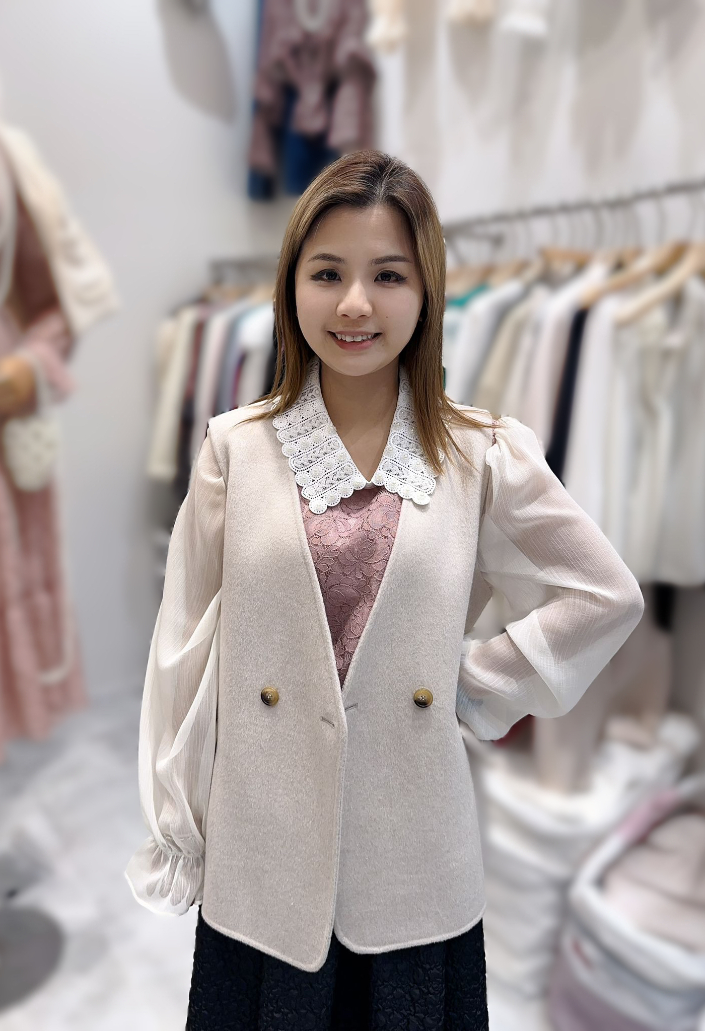 SC14  胸 42 長26 $899  羊絨 90 %  羊毛10 %