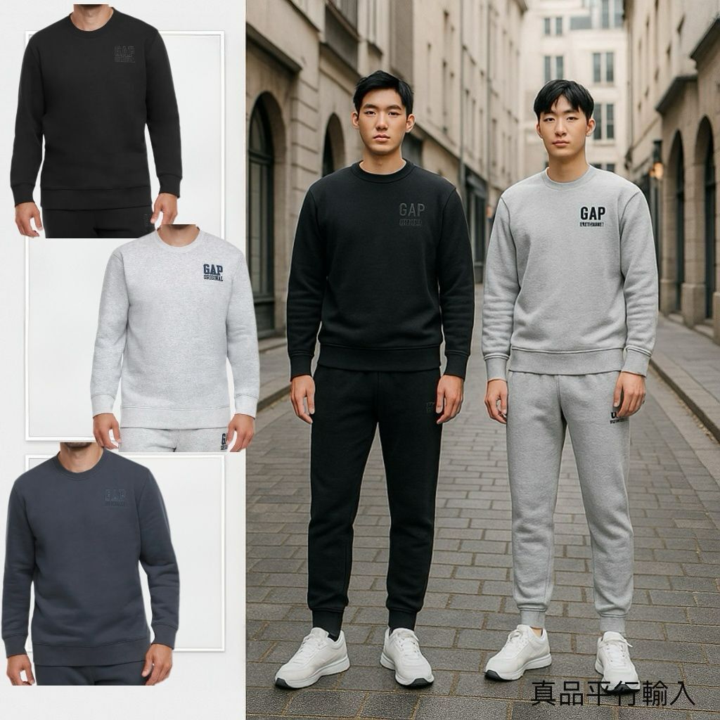 【預購】GAP H111852 男裝LOGO圓領衛衣