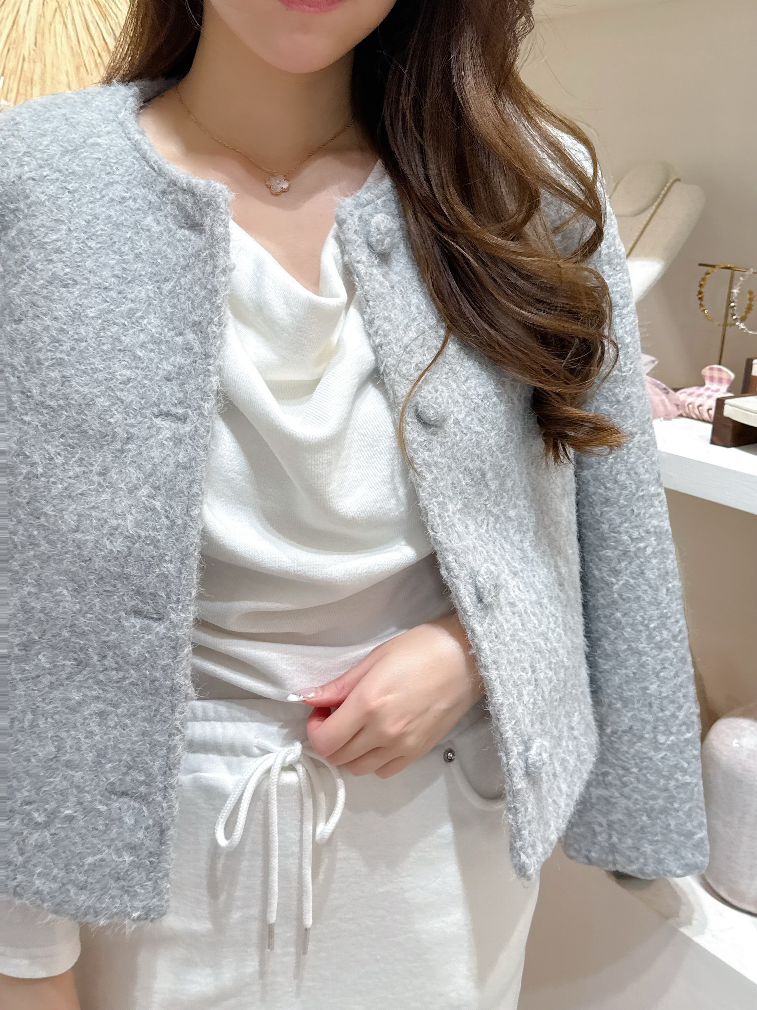 冬日感滿滿-圈圈毛外套