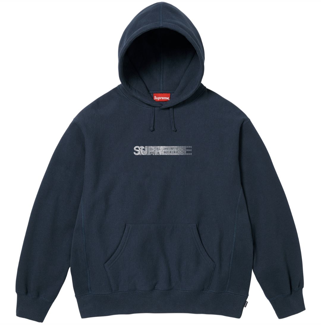 SUPREME 25FW SWAROVSKI MOTION LOGO HOODED 帽T(3色)