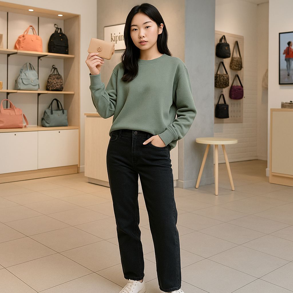 【預購】KIPLING  K1118388   銀包 (Light Sand)