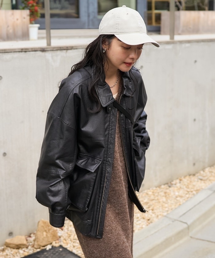 FREAKS STORE / Faux Leather Blouson