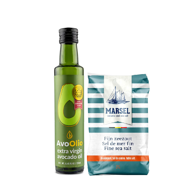 艾酪芙特級初榨酪梨油250ml+藍舶比利時細海鹽1kg