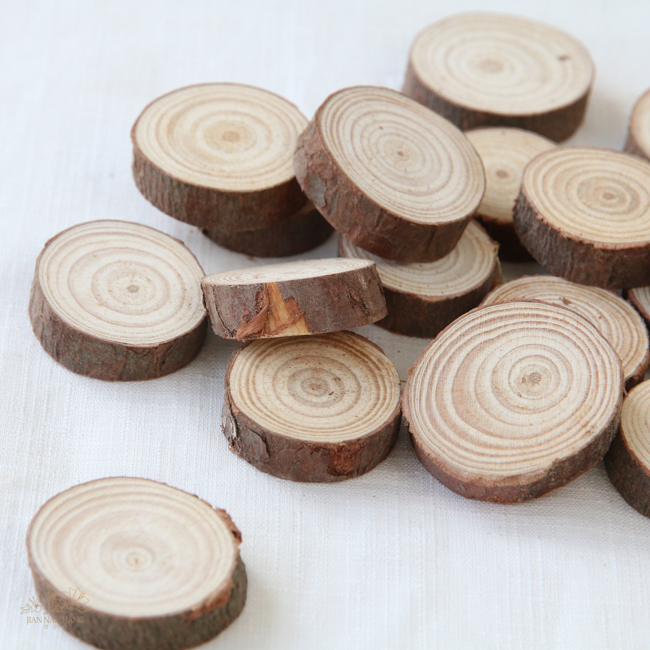 天然素材 木圓片 ø2-3 CM 50入
