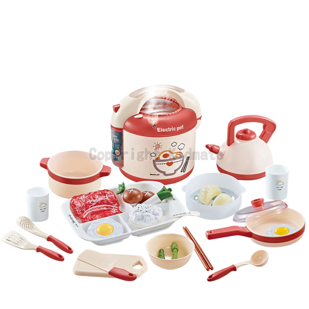 《 KIDMATE 》 噴霧電鍋廚具組(紅)