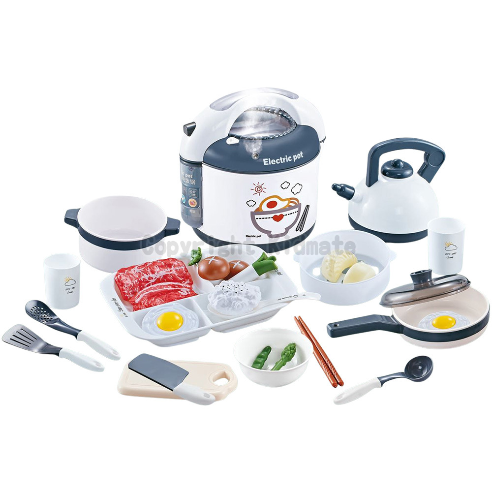 《 KIDMATE 》 噴霧電鍋廚具組(黑)30pcs