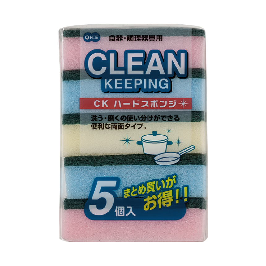 OHE  鍋具/碗盤專用雙面海綿菜瓜布/海綿