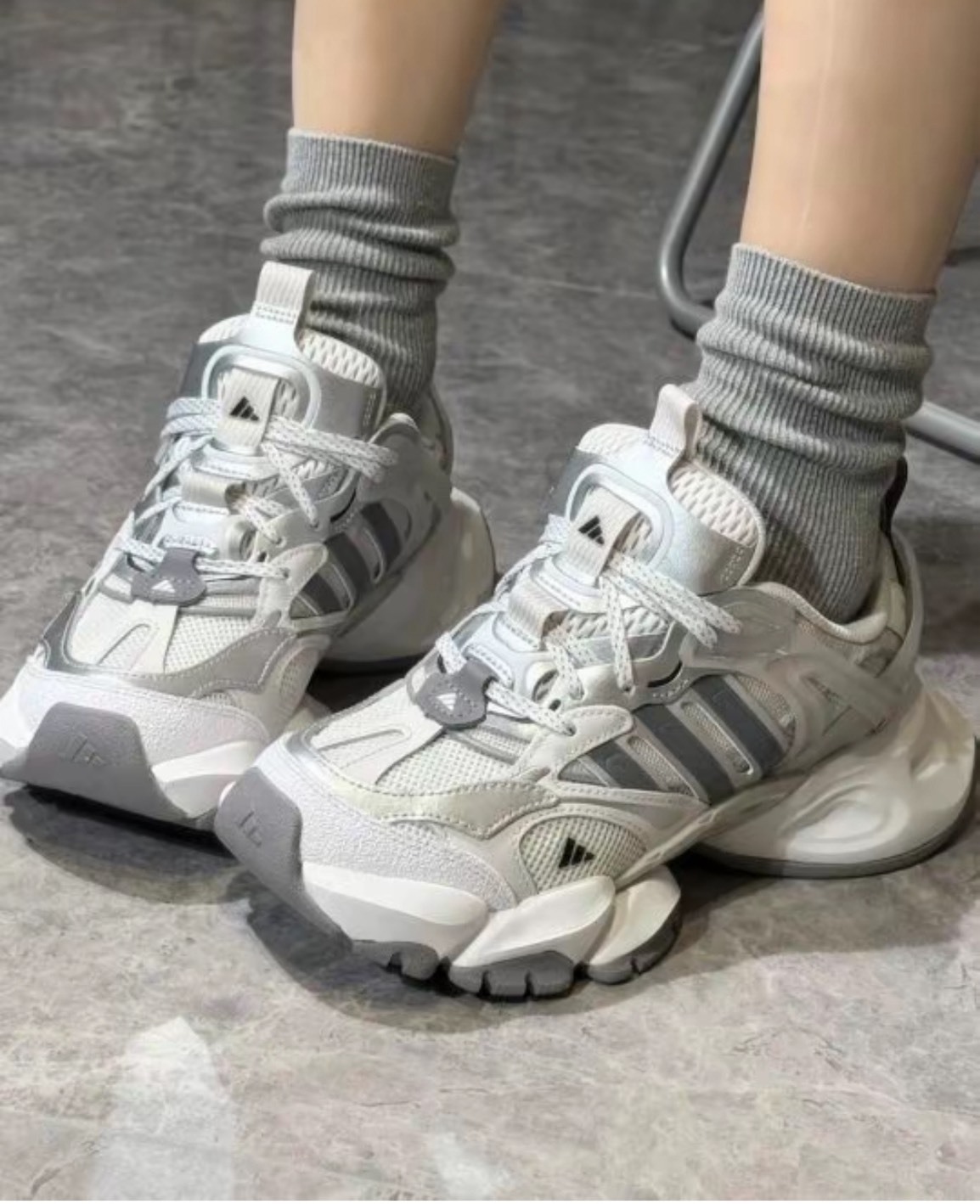 【預購】Adidas XLG RUNNER DELUXE  厚底 灰色 灰白 老爹鞋 男女鞋JP5761