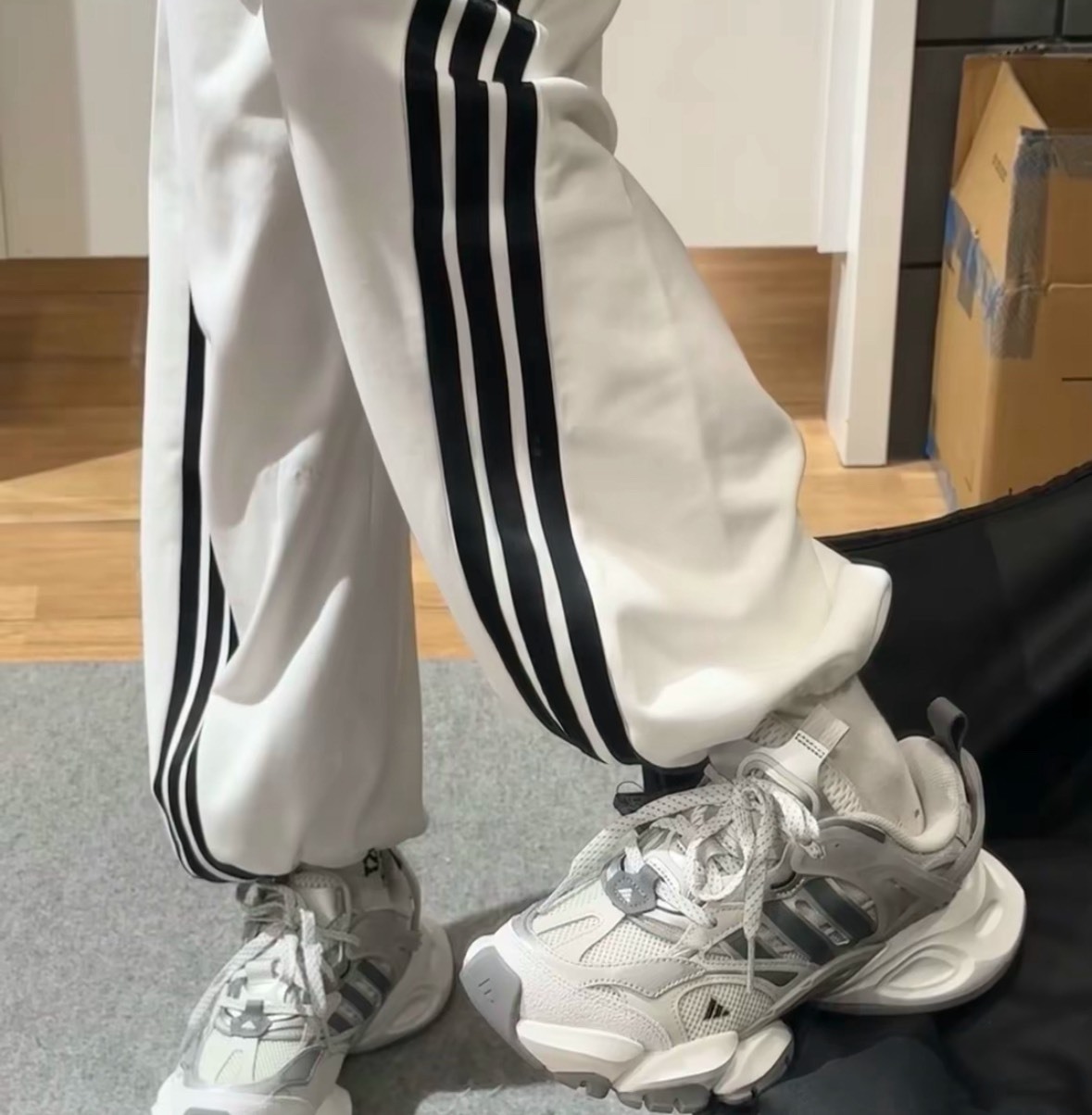 【預購】Adidas XLG RUNNER DELUXE  厚底 灰色 灰白 老爹鞋 男女鞋JP5761