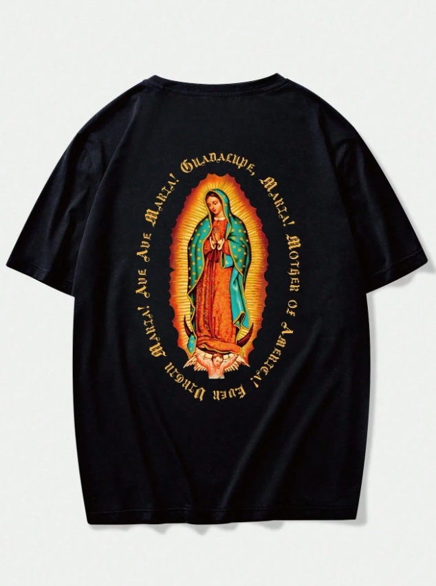 KADMAX大尺碼-大碼男圓領夏季標語印花短袖TEE〈KSMS2632〉