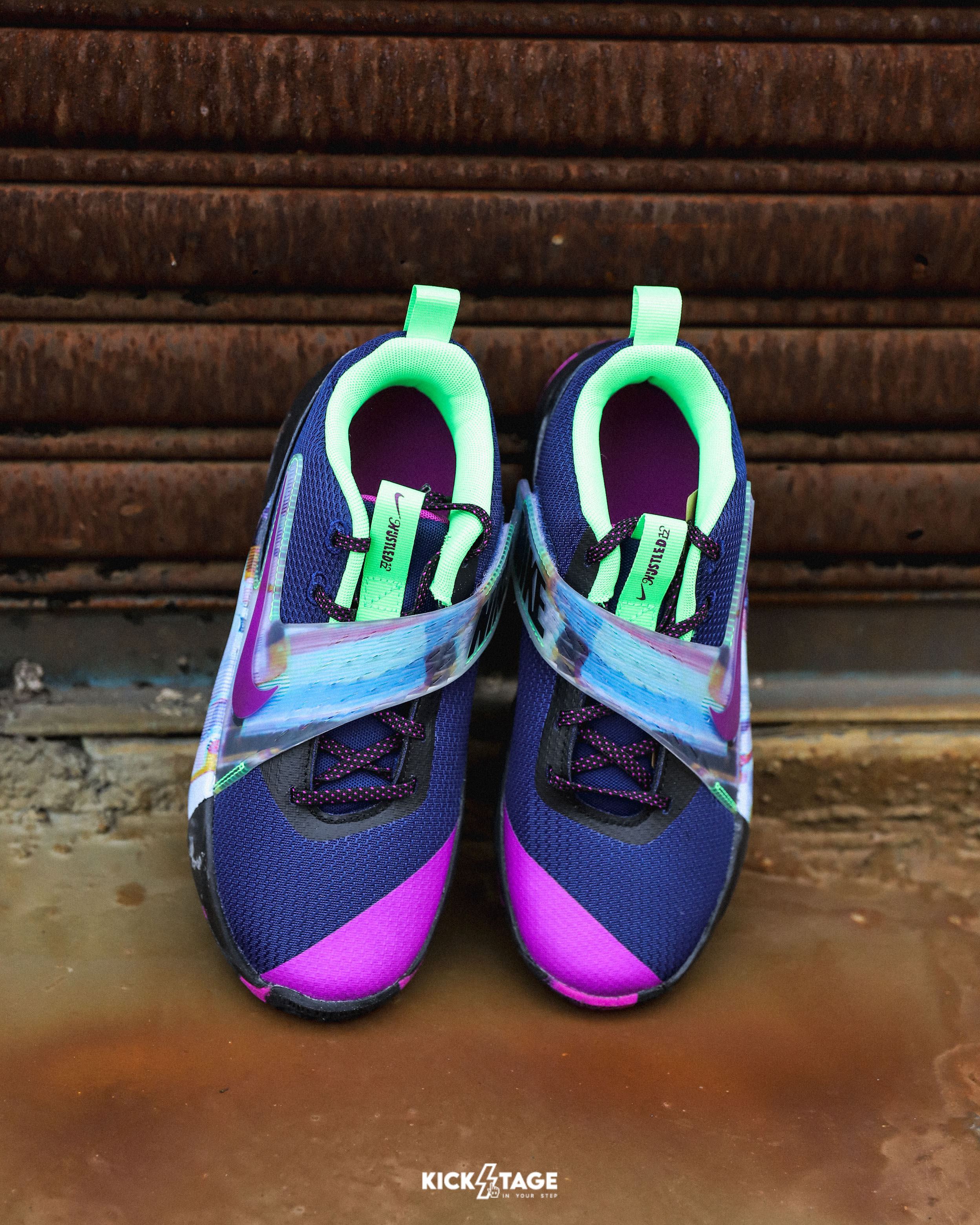 大童鞋 女生尺寸 NIKE TEAM HUSTLE D 12 SE GS 藍紫 魔鬼氈 防滑 緩震 運動 籃球鞋【HV2291-400】